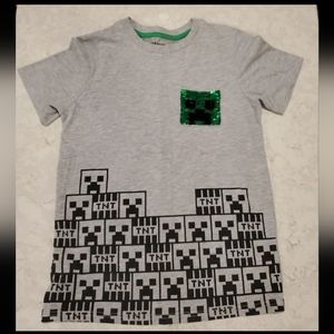 Mojang Mindcraft Reversible Pocket tee
